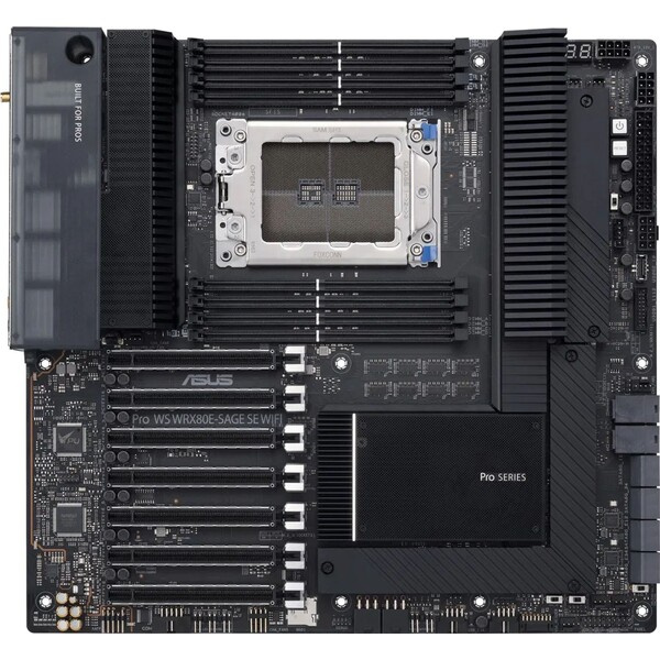 ASUS MB Sc sWRX8 PRO WS WRX80E-SAGE SE WIFI II, AMD WRX80, 8xDDR4, WI-FI, E-ATX Černá