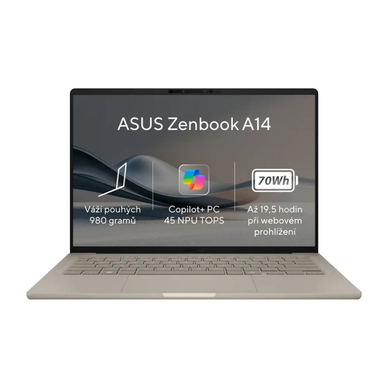 ASUS Zenbook A14 UX3407QA-OLED305W Zlatá