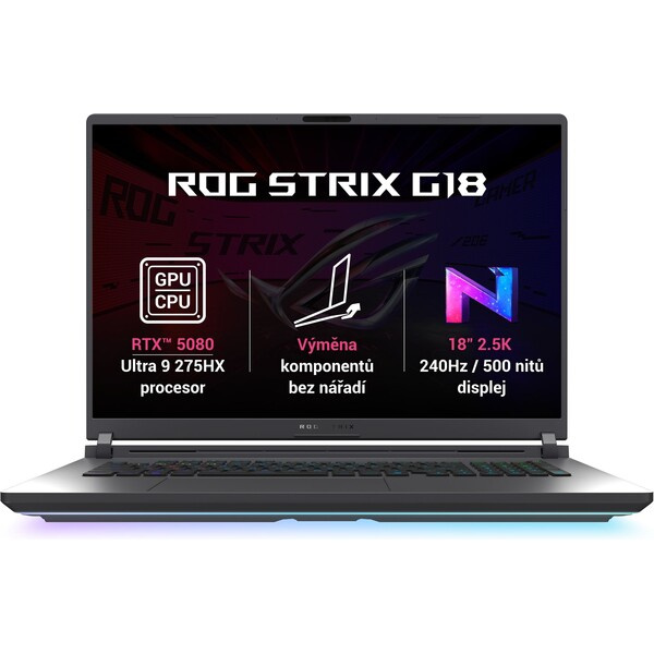 ASUS ROG Strix G18 G815LW-NEBULA003W Šedá