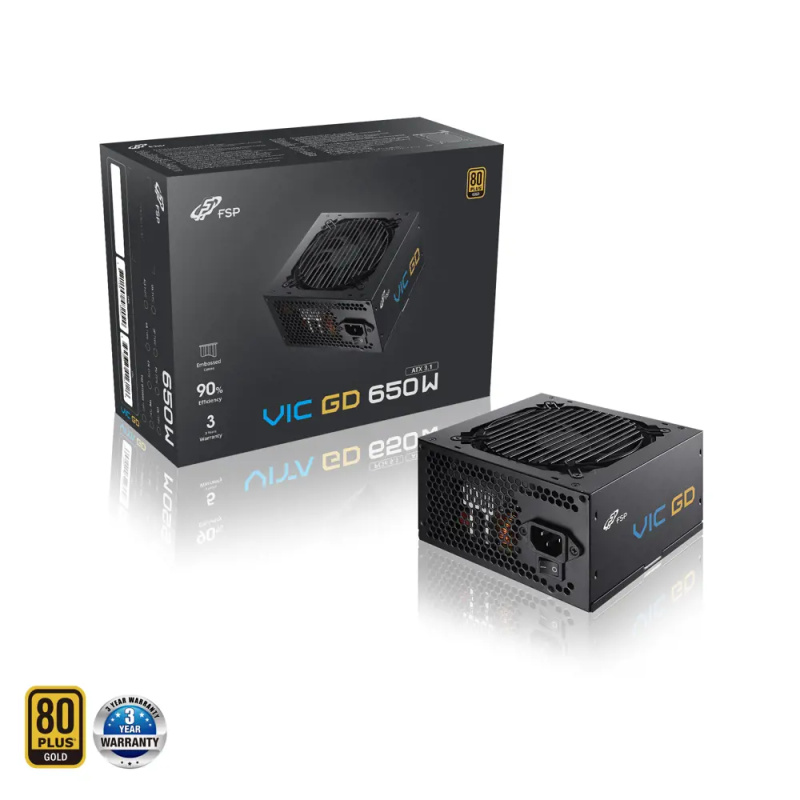 FSP VIC GD 650, 80PLUS GOLD, ATX 3.1, 650W
