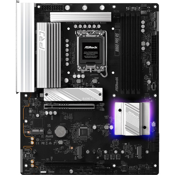 ASRock MB Sc LGA1851 B860 Pro RS, Intel B860, 4xDDR5, 1xDP, 1xHDMI, ATX (B860 Pro RS)