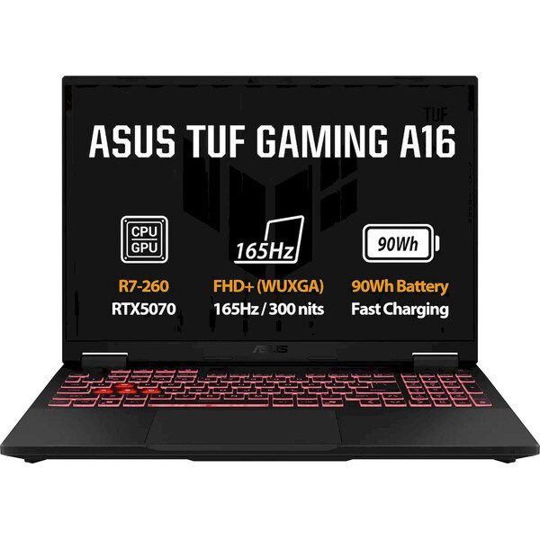 ASUS TUF Gaming A16 (FA608UP-RV048) RTX 5070 šedý