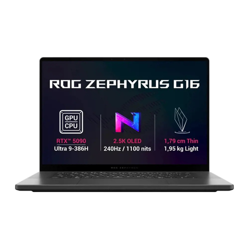 ASUS ROG Zephyrus G16/GU606AX-TB070/U9-386H/16"/2560x1600/64GB/1TB/RTX 5090/bez OS/Gray/2R