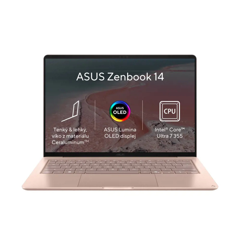 ASUS Zenbook 14 (UX3480AA-OLED249W) růžovo béžový