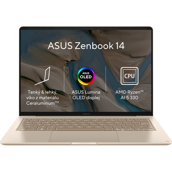 ASUS Zenbook 14 (UX3480KA-OLED020W) béžový