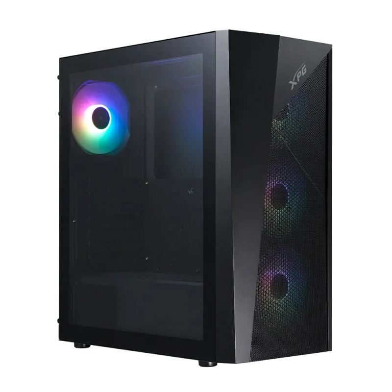 Adata XPG Lander 500/Midi Tower/Transpar./Černá