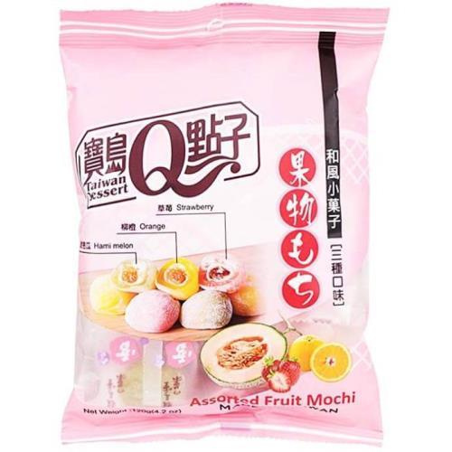 Q Brand assorted fruit mochi mix bag 120g TWN