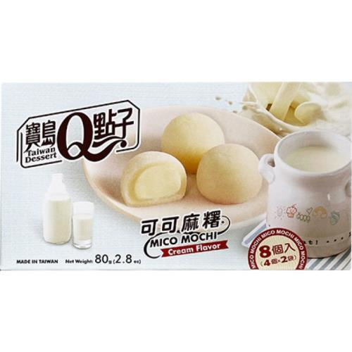 Q Brand Mochi rýžové koláčky milk cream flavor 80g TWN