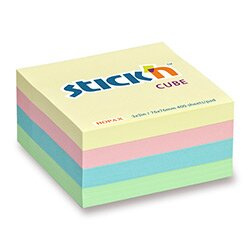 Samolepicí bloček Hopax Stick’n Pastel Notes 76 × 76 mm, 400 listů Stick’n by Hopax