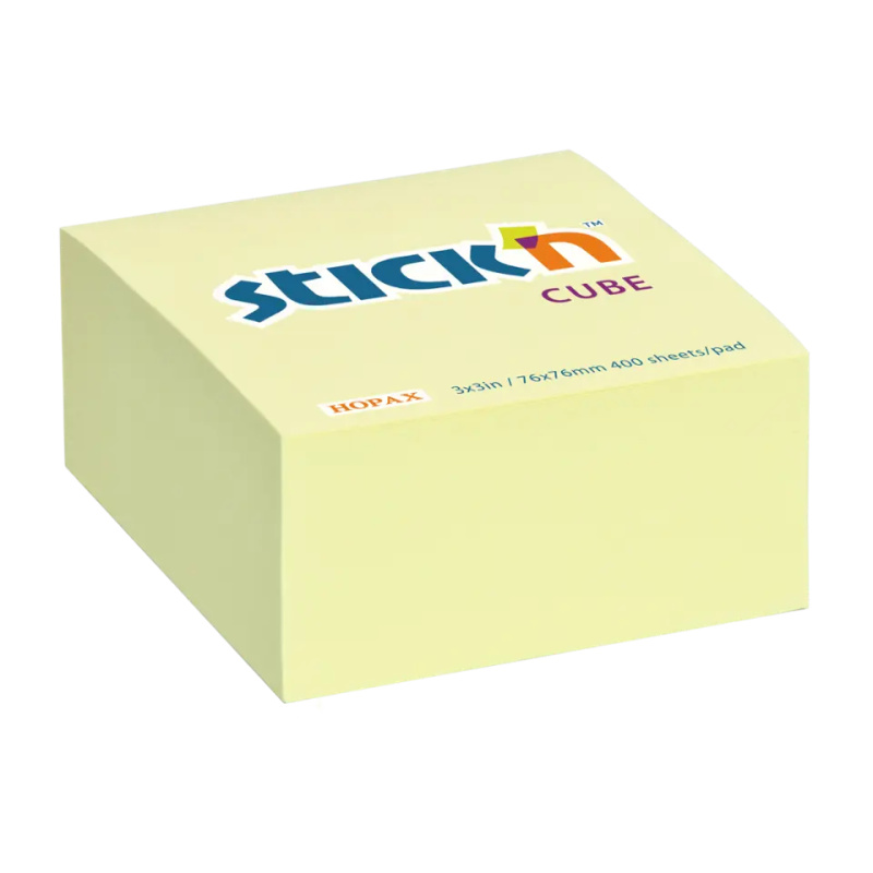 Samolepicí bloček Hopax Stick’n Notes 76 x 76 mm, 400 listů