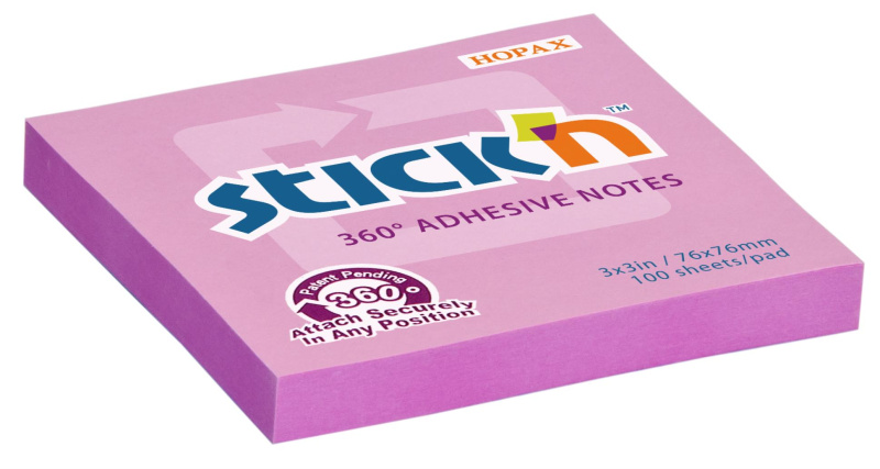 Samolepicí bloček Hopax Stick’n Notes 360 růžový Stick’n by Hopax