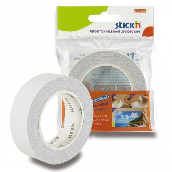 Oboustranná lepicí páska Hopax Stick’n Re-Stick Tape 25 mm x 12 m Stick’n by Hopax