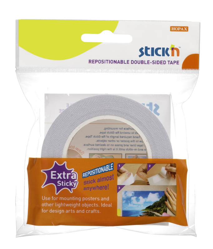 Oboustranná lepicí páska Hopax Stick’n Re-Stick Tape 12 mm x 12 m Stick’n by Hopax