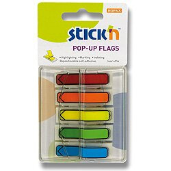 Samolepicí proužky Hopax Stick’n Pop-Up Flags šipky, 5 x 30 ks