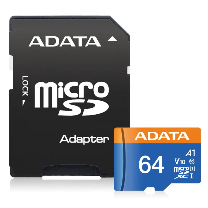 ADATA Micro SDXC 64GB U1 AUSDX64GUICL10A1-RA1