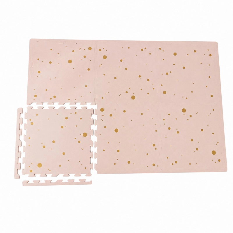NIDO NIDO pěnová hrací podložka Pink and Gold Confetti