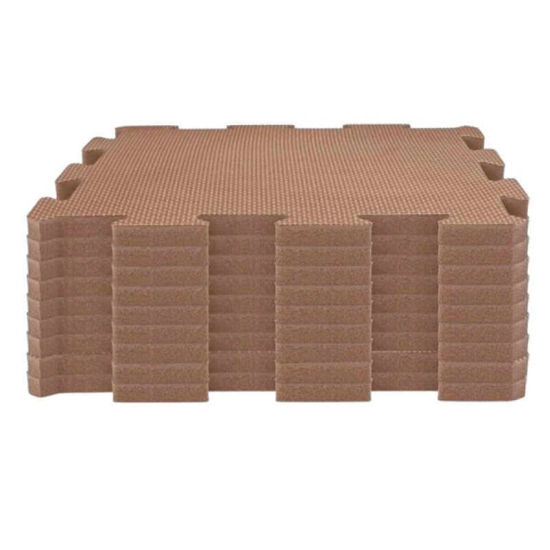 NIDO NIDO pěnová hrací podložka puzzle caramel (9 dílů)