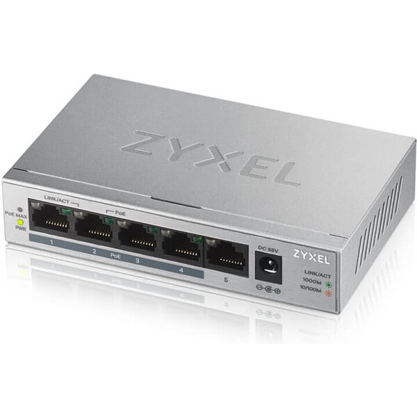 Zyxel GS1005HP-EU0101F Šedá