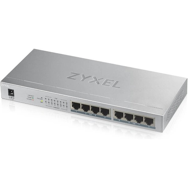 Zyxel GS1008HP-EU0101F Šedá