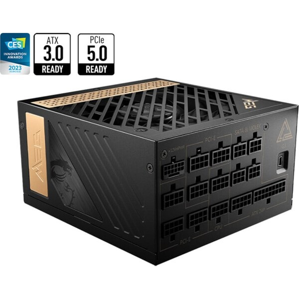 MSI MEG Ai1300P PCIE5 1300W MEG AI1300P PCIE5 Černá