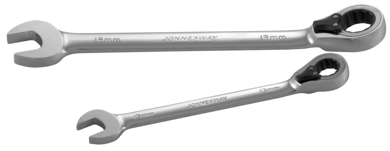 Očkoploché klíče s ráčnou a přepínáním levá-pravá, 8-19 mm - JONNESWAY Velikost: 8 mm