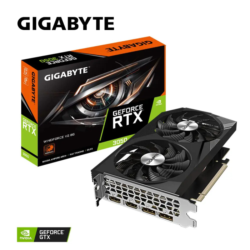 GIGABYTE RTX 3050 WINDFORCE V2/8GB/GDDR6