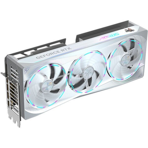 GIGABYTE AORUS NVIDIA GeForce RTX 5080 MASTER ICE 16G (GV-N5080AORUSM ICE-16GD) Bílá