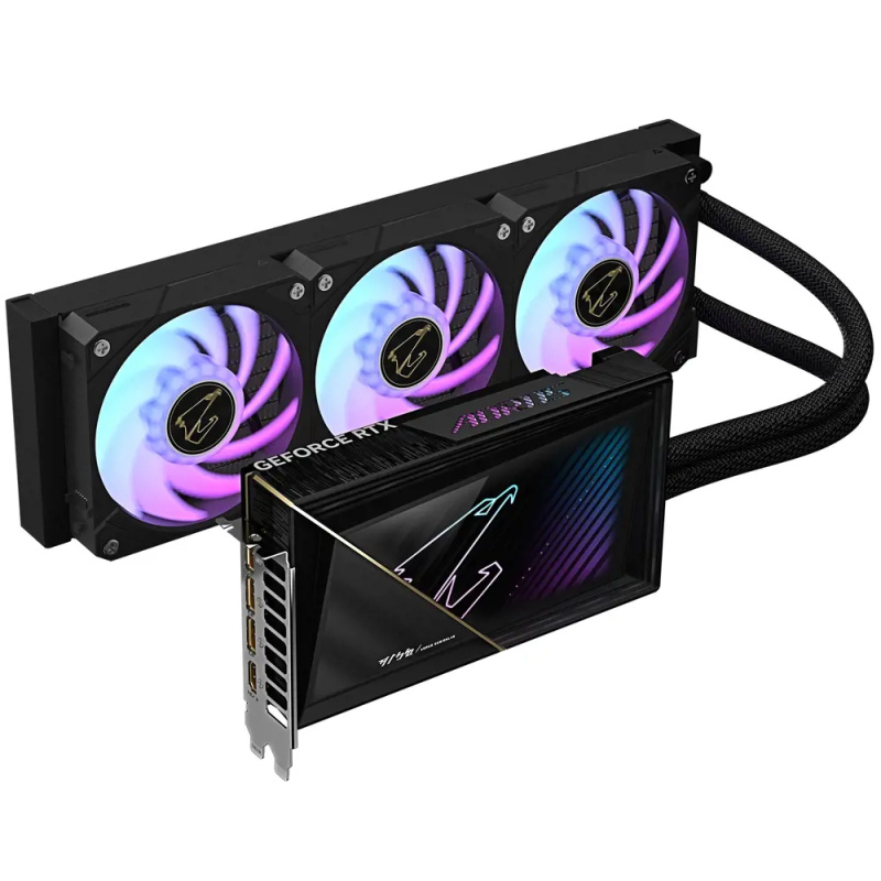 GIGABYTE AORUS NVIDIA GeForce RTX 5080 XTREME WATERFORCE 16G (GV-N5080AORUSX W-16GD) Černá