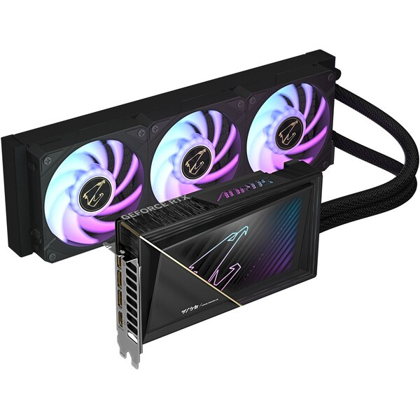 GIGABYTE AORUS NVIDIA GeForce RTX 5080 XTREME WATERFORCE 16G (GV-N5080AORUSX W-16GD) Černá