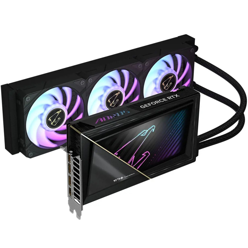 GIGABYTE AORUS NVIDIA GeForce RTX 5090 XTREME WATERFORCE 32G (GV-N5090AORUSX W-32GD) Černá