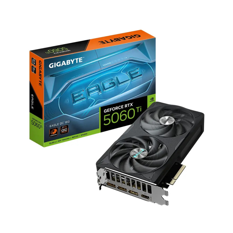 GIGABYTE NVIDIA GeForce RTX 5060 Ti EAGLE OC 16G (GV-N506TEAGLE OC-16GD) Černá