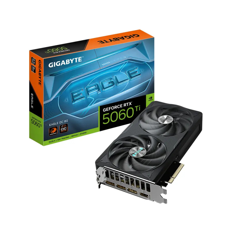 GIGABYTE NVIDIA GeForce RTX 5060 Ti EAGLE OC 8G (GV-N506TEAGLE OC-8GD) Černá