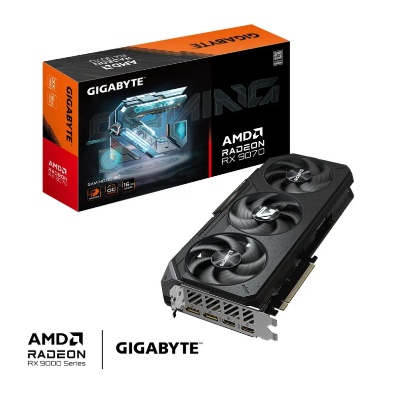 Gigabyte Radeon RX 9070 GAMING OC 16G Černá