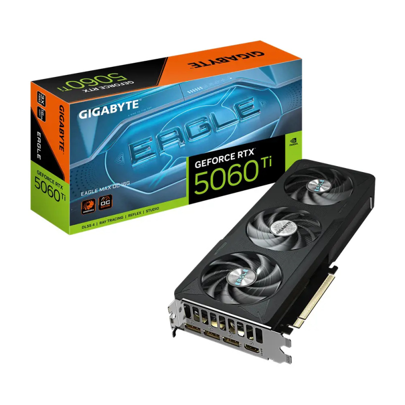 GIGABYTE NVIDIA GeForce RTX 5060 Ti EAGLE MAX OC (GV-N506TEAGLEMAX OC-16GD) Černá