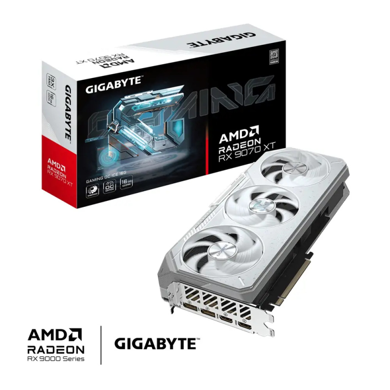 GIGABYTE AMD Radeon RX 9070 XT GAMING OC ICE 16G