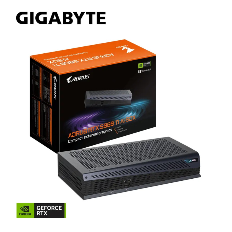 Gigabyte AORUS RTX 5060 Ti AI BOX 16GB Černá