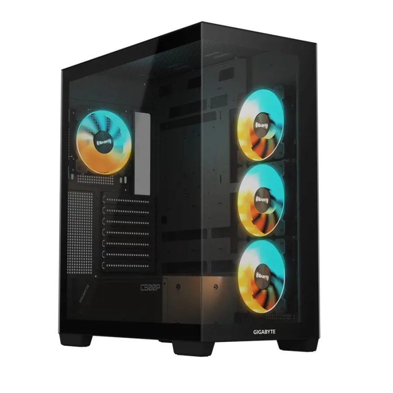 GIGABYTE C500 PANORAMIC STEALTH černá (GB-C500P ST) Černá