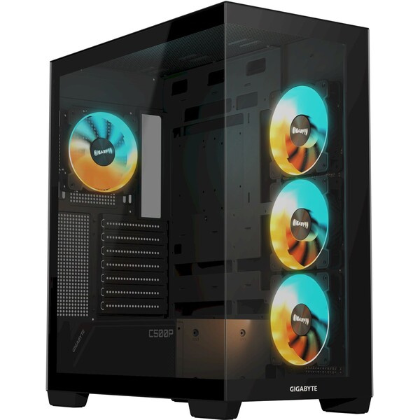 GIGABYTE C500 PANORAMIC STEALTH černá (GB-C500P ST) Černá