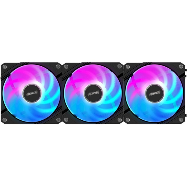 GIGABYTE AORUS EZ CHAIN FAN 120 (3-Pack) (GP-ECFAN1203) Černá