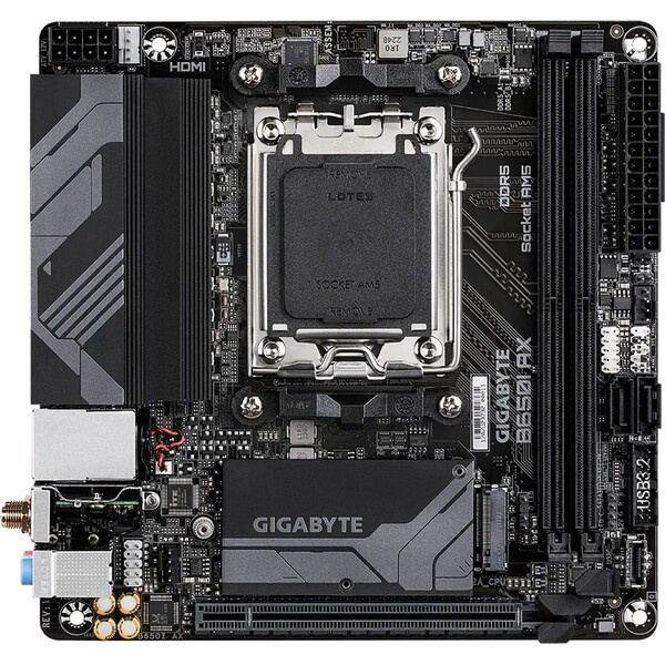 GIGABYTE B650I AX Černá