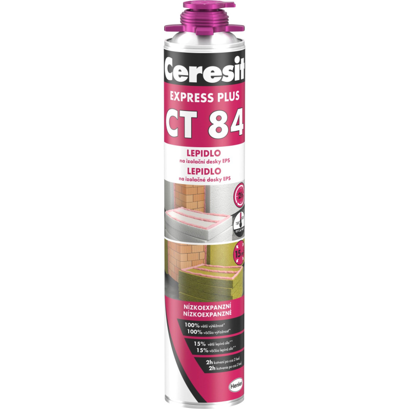 CERESIT CT 84 Express Plus Polyuretanové montážní lepidlo 850 ml