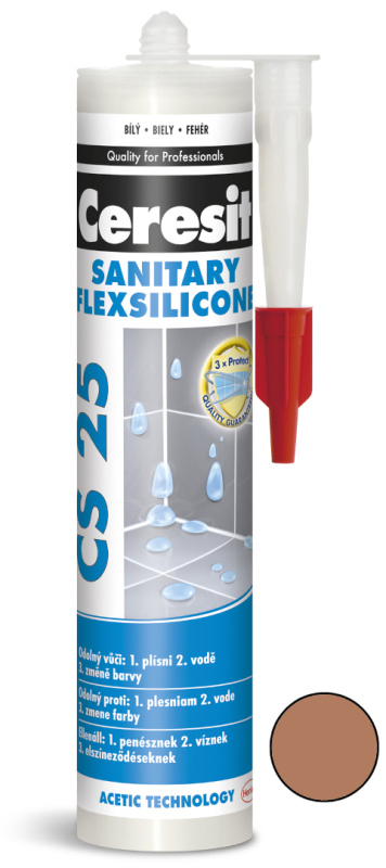 Tmel silikonový sanitární Ceresit CS 25 siena 280 ml