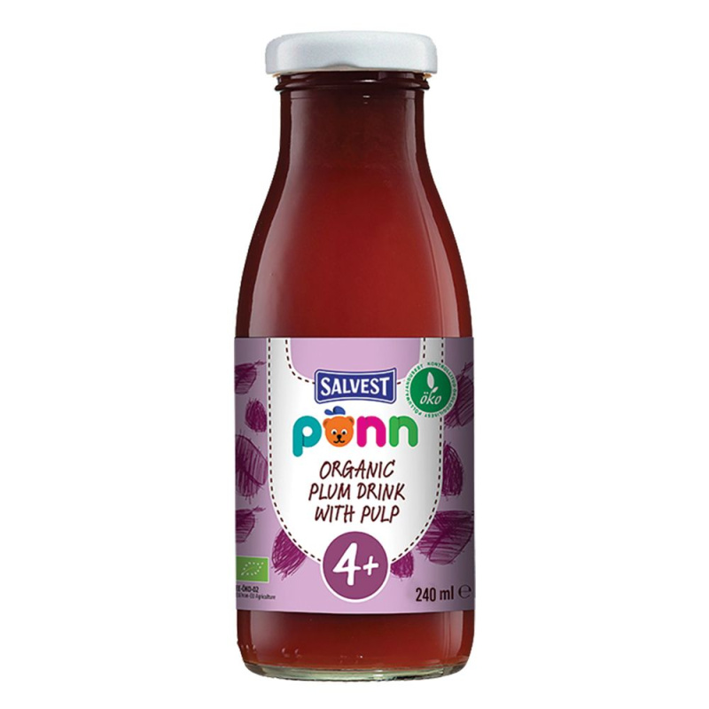 SALVEST Põnn BIO švestková šťáva s dužinou 240 ml