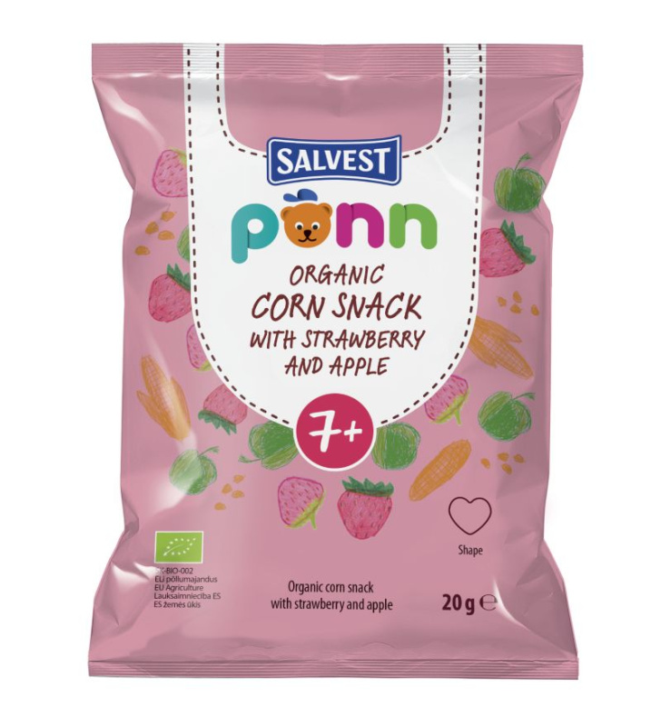 SALVEST Põnn Jahodové křupky od 7.měsíce BIO 20 g