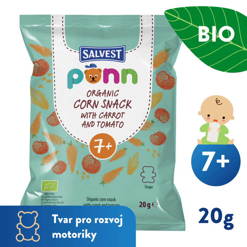 SALVEST Põnn Rajčatové křupky od 7.měsíce BIO 20 g