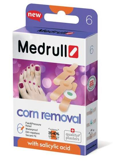 Medrull Náplasti k odstranění kuřího oka 6 ks