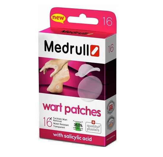 MEDRULL Náplasti na bradavice 16 ks