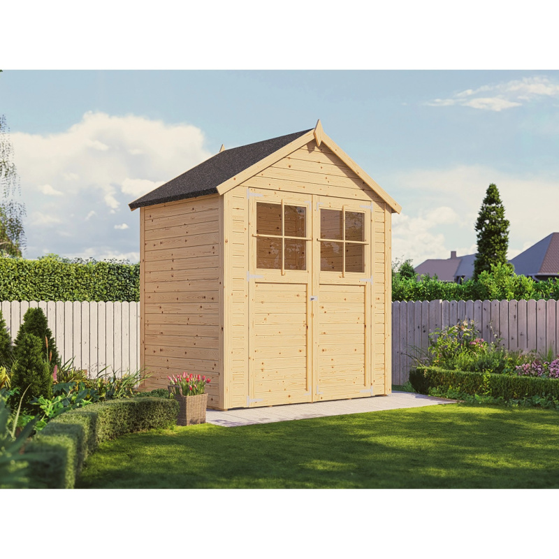 Bertilo Dřevěný zahradní domek Osterbek 1, přírodní, 181 x 122 cm