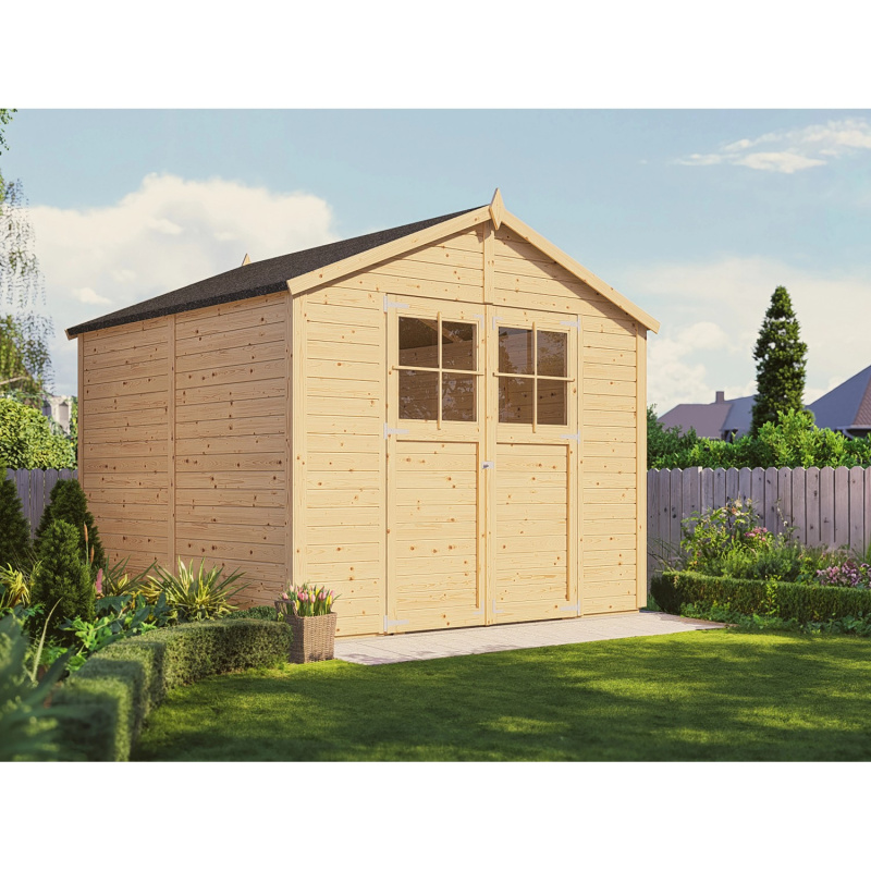 Bertilo Dřevěný zahradní domek Osterbek 4 přírodní, 245 x 239 cm