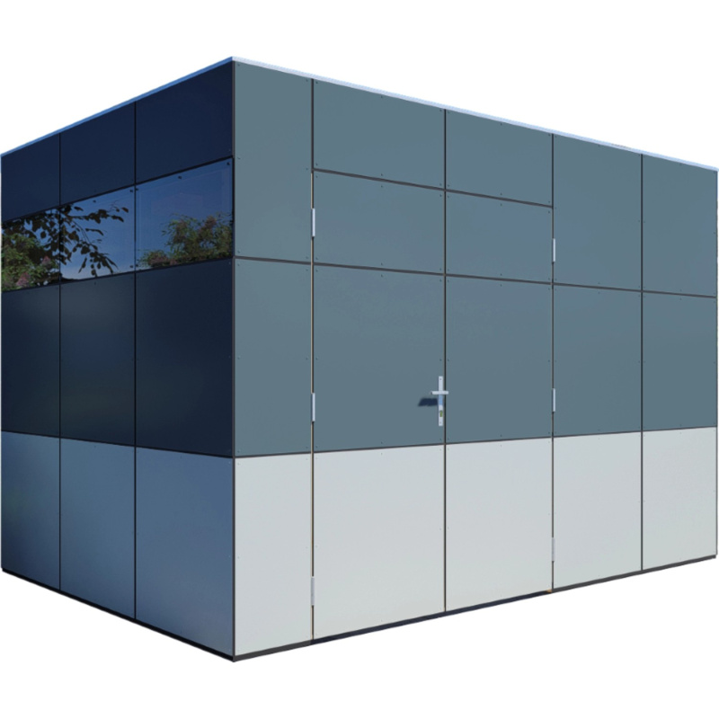 Bertilo Designový zahradní domek HPL 2, šedá/antracitová, 345 x 228 cm